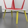 Spider rektangulær bord med farvet ben, kan anvendes til indretning af kantine