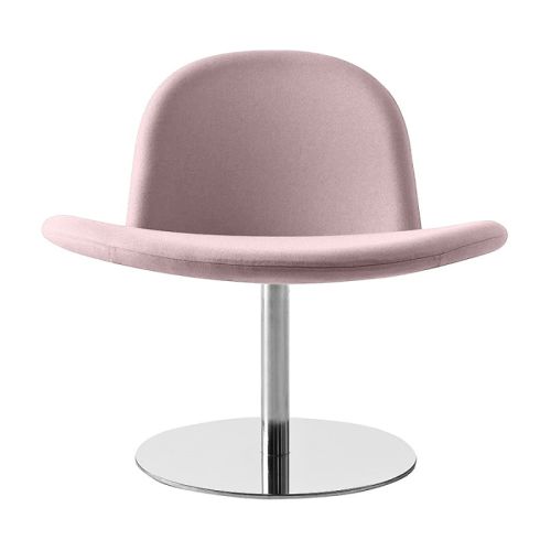 Orlando swivel stol i lyserød er en drejestol med et enkelt og moderne design, designet af busk+hertzog