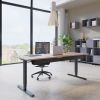 Arbejdsbord med rektangulære ben anvendes som arbejdsbord eller skrivebord