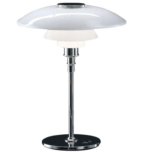 PH 4½ - 3½ glas bordlampe til anvendelse på skrivebord eller skænk