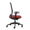 EVERYis1 172E kontorstol i sort med rødt sæde, ideel til fremtidens kontor