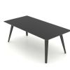 Spider rektangulær bord, sort i sort, kan anvendes til indretning af mødelokalet