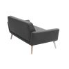 Scope sofa i mørkegrå er en 2 personers sofa med flotte detaljer og enkle linjer