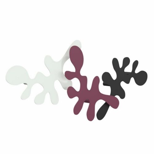 Camouflage krog i farverne hvid, blomme og sort