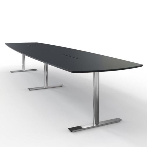 InLINE konferencebord i sort med stålstel, få indretningskonsulenten til at komme med indretningsløsninger