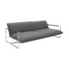 Nova sofa i grå kan let omdannes til en sovesofa til to personer