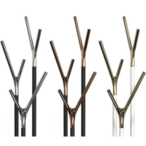 Wishbone stumtjener, fås i sort, hvid, rød og limegrøn med kobber, guld eller poleret stål