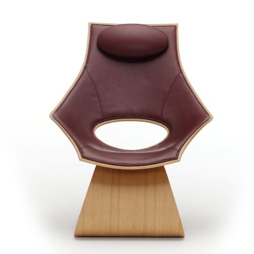 TA001 Dream Chair stol med læderbetræk Design: Tadao Ando, Carl Hansen & Søn. Få indretningshjælp til din virksomhed