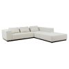 Nevada modulsofa i hvid er en 3 personers sofa med puf, der er anvendelig i enhver indretning